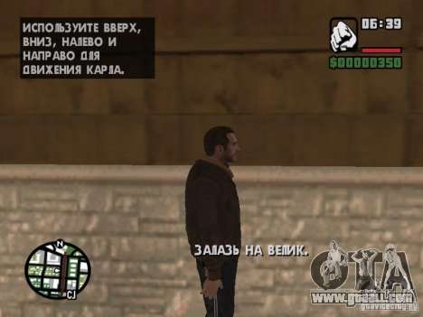 Niko Bellic for GTA San Andreas