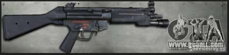 MP5A4 Surefire for GTA San Andreas