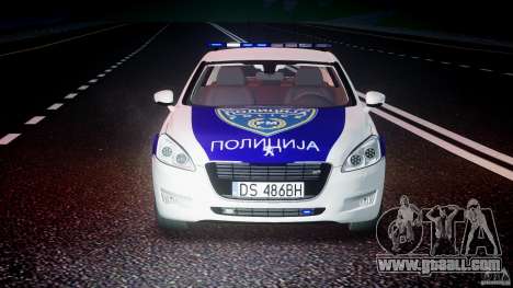 Peugeot 508 Macedonian Police [ELS] for GTA 4