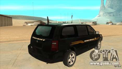 Dodge Caravan Sheriff 2008 for GTA San Andreas