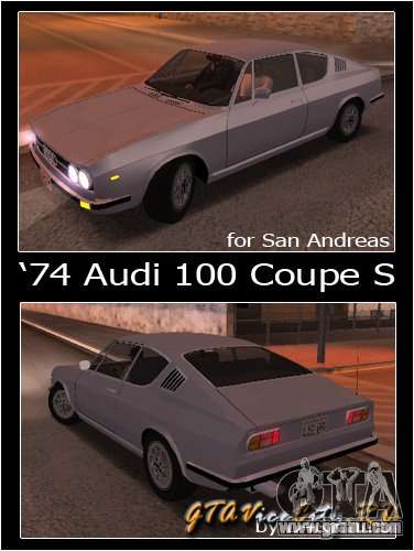 Audi 100 Coupe S 1974 for GTA San Andreas