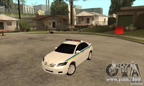 Toyota Camry 2010 SE Police UKR for GTA San Andreas