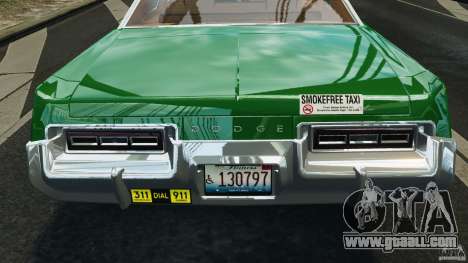 Dodge Monaco 1974 Taxi v1.0 for GTA 4