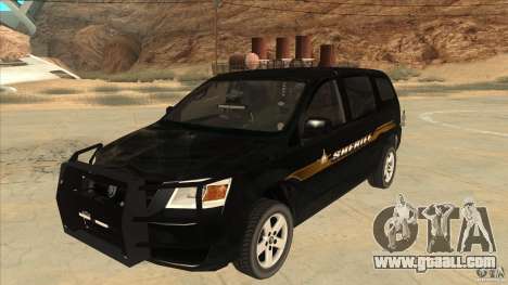 Dodge Caravan Sheriff 2008 for GTA San Andreas
