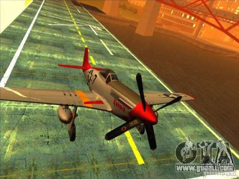 P51D Mustang Red Tails for GTA San Andreas