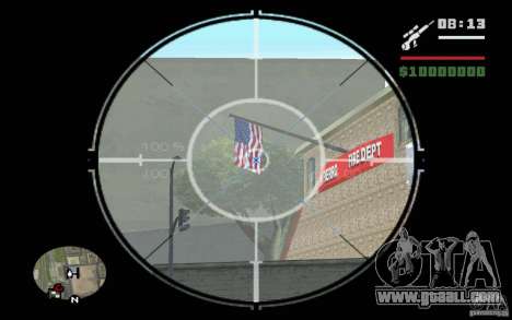 Sniper mod v 1. for GTA San Andreas