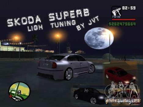 Skoda Superb Light Tuning for GTA San Andreas