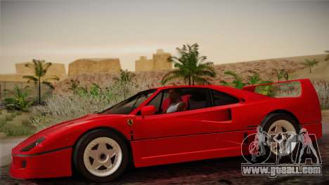 Ferrari F40 1987 for GTA San Andreas