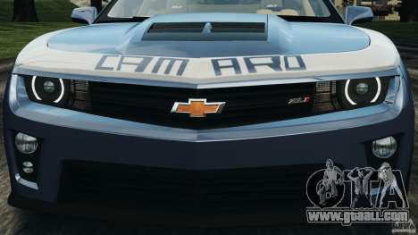 Chevrolet Camaro ZL1 2012 v1.0 Smoke Stripe for GTA 4