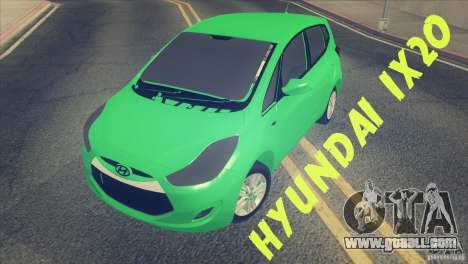 Hyundai ix20 for GTA San Andreas