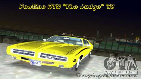 Pontiac GTO The Judge 1969 for GTA Vice City