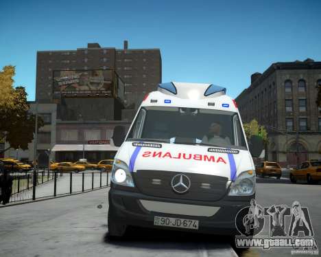 Mercedes-Benz Sprinter Azerbaijan Ambulance v0.2 for GTA 4