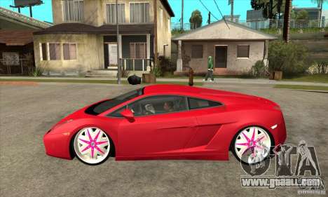 Lamborghini Gallardo White &amp; Pink for GTA San Andreas