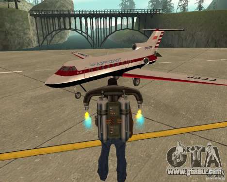 The plane Yak-40 for GTA San Andreas