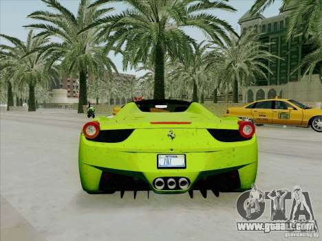 Ferrari 458 Spider for GTA San Andreas