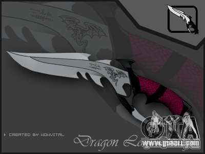 Dragon Lord knife for GTA San Andreas
