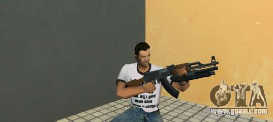 AK-47 with Underbarrel Shotgun for GTA Vice City