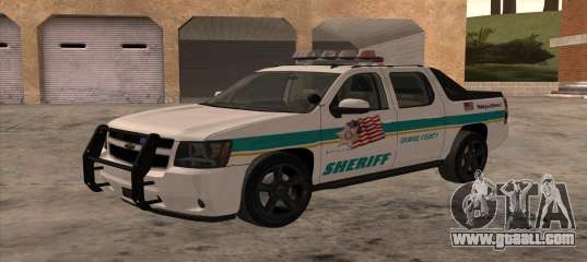 Chevrolet Avalanche Orange County Sheriff for GTA San Andreas