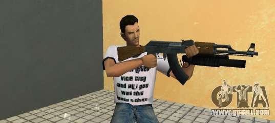 AK-47 with a grenade launcher М203 for GTA Vice City