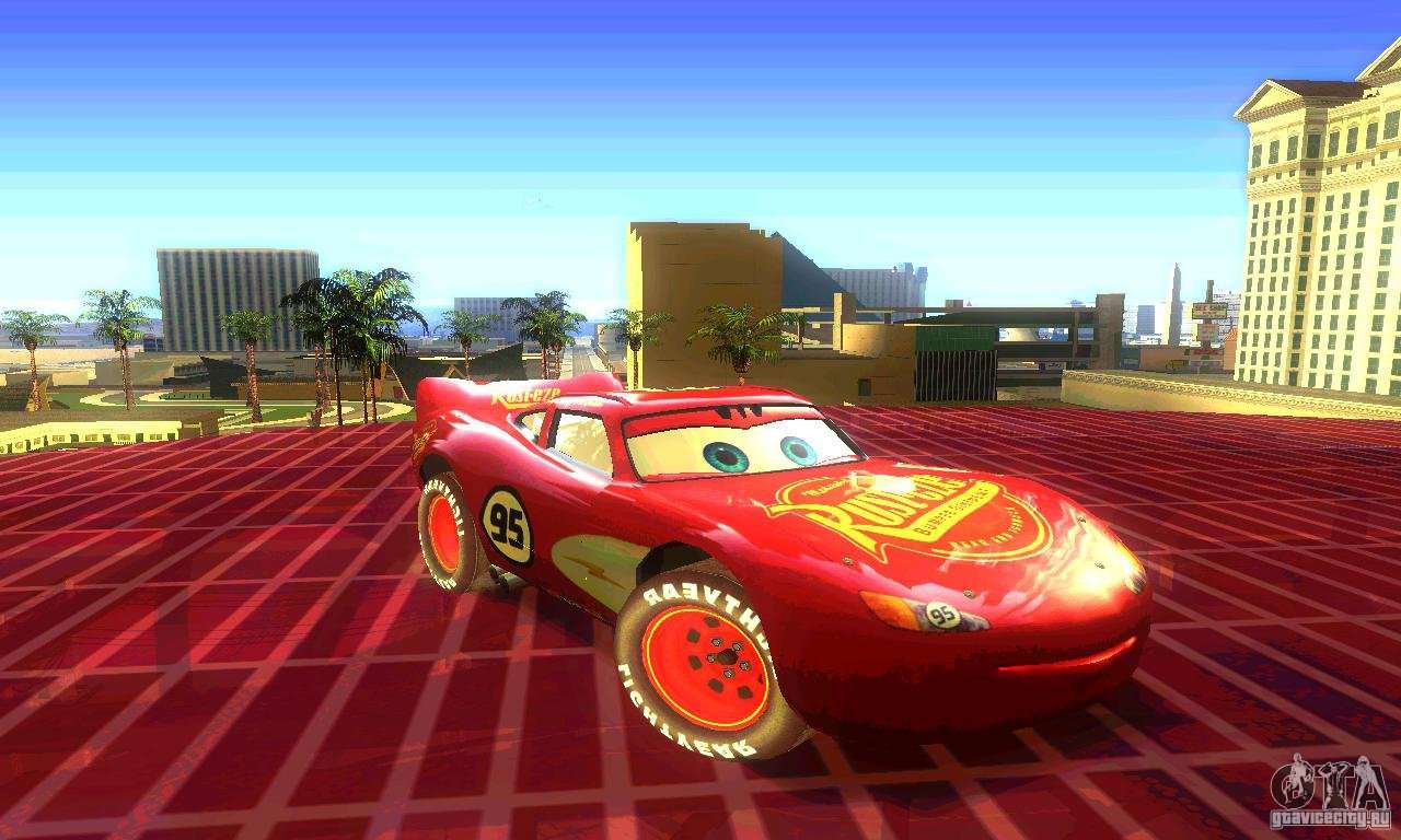 GTA San Andreas Tuned McQueens from Cars Race-o-Rama Mod 