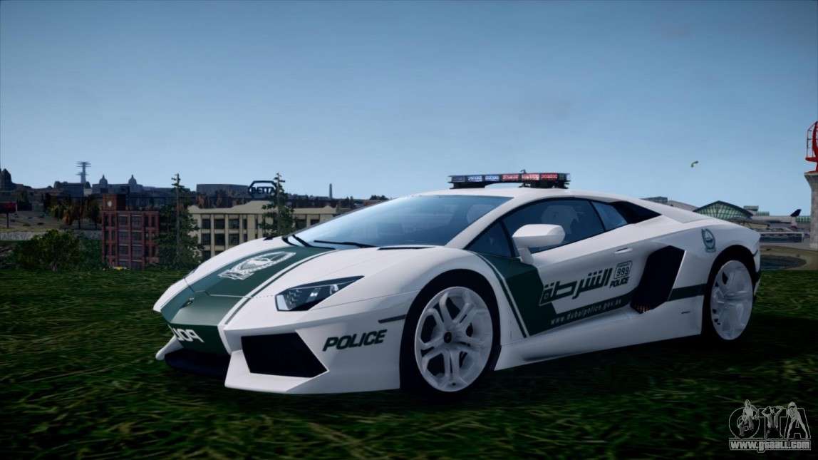 Lamborghini Aventador LP700-4 Dubai Police v1.0 for GTA 4