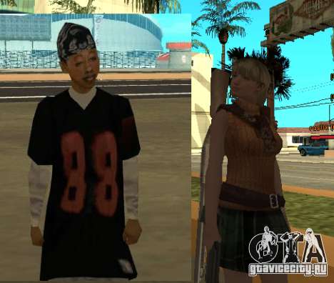 Updated Pak characters from Resident Evil 4 for GTA San Andreas