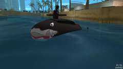 Vice City Submarine with face for GTA Vice City