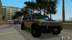Hummer H2 SUV Taxi for GTA Vice City