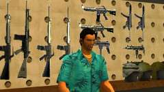 Tommy Vercetti in AMMU-NATION for GTA San Andreas