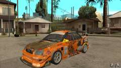 Subaru Impreza D1 WRX Yukes Team Orange for GTA San Andreas