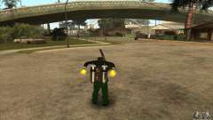 Shooting with a sawn-off shotgun with Jetpack for GTA San Andreas