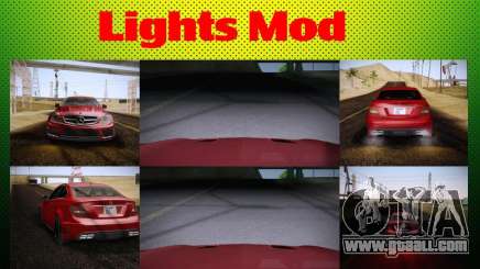 Improved Vehicle Lights Mod for GTA San Andreas