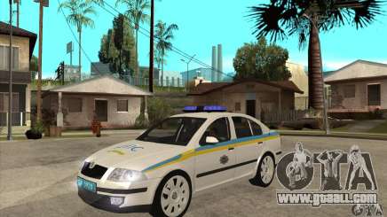 Skoda Octavia II Ukrainian TRAFFIC POLICE for GTA San Andreas