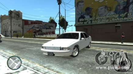 Chevrolet Caprice белый for GTA 4