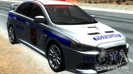 Mitsubishi Lancer Evolution X PPP Police for GTA San Andreas
