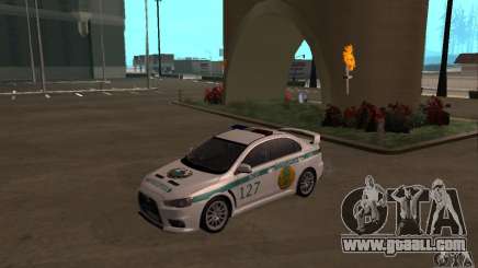 Mitsubishi Lancer Evolution X Police Of Kazakhstan for GTA San Andreas