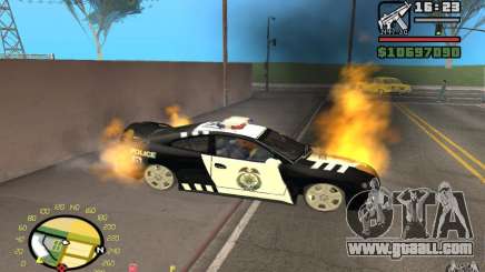 Burning car in GTA 4 for GTA San Andreas