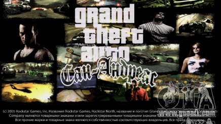 Menus and loading screens NFS Most Wanted for GTA San Andreas