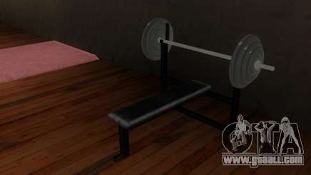 New free weights in the gym for GTA San Andreas