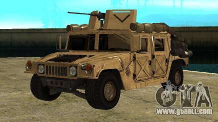 Hummer H1 HMMWV with mounted Cal.50 for GTA San Andreas