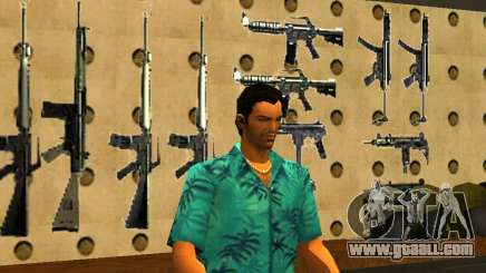 Tommy Vercetti in AMMU-NATION for GTA San Andreas