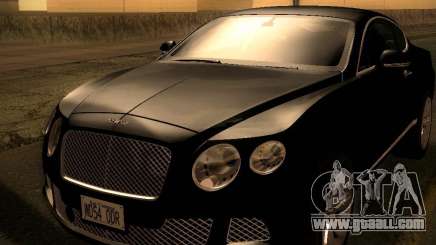 Bentley Continental GT 2011 for GTA San Andreas