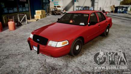 Ford Crown Victoria Detective v4.7 Emerglights red [ELS] for GTA 4