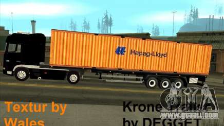 Krone Trailer Hapag-LLoyd for GTA San Andreas