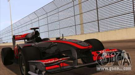 McLaren MP4-25 F1 for GTA San Andreas