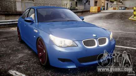 BMW M5 E60 2009 turquoise for GTA 4