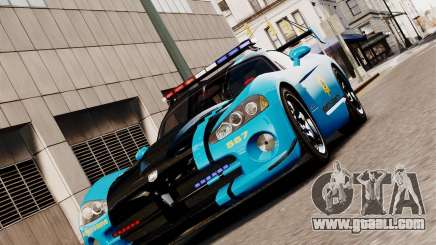 Dodge Viper SRT-10 ACR 2009 Police ELS for GTA 4
