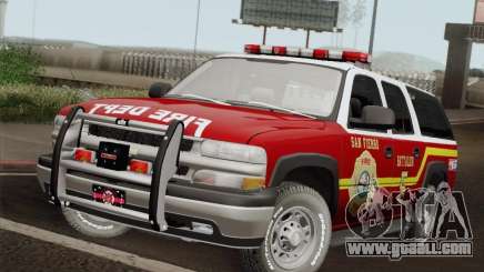 Chevrolet Suburban SFFD for GTA San Andreas