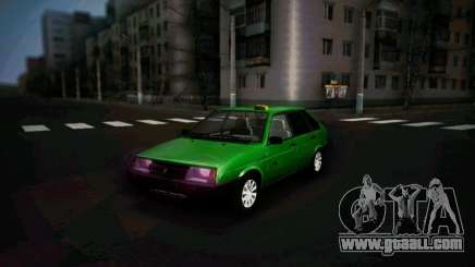 Vaz 2109 short-kryloe Taxi for GTA San Andreas