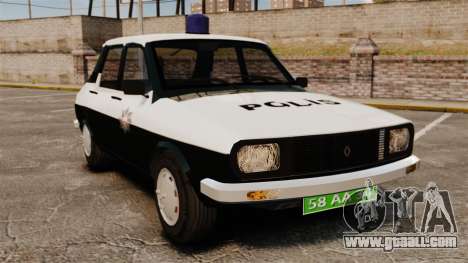 Renault 12 Classic 1980 Turkish Police for GTA 4